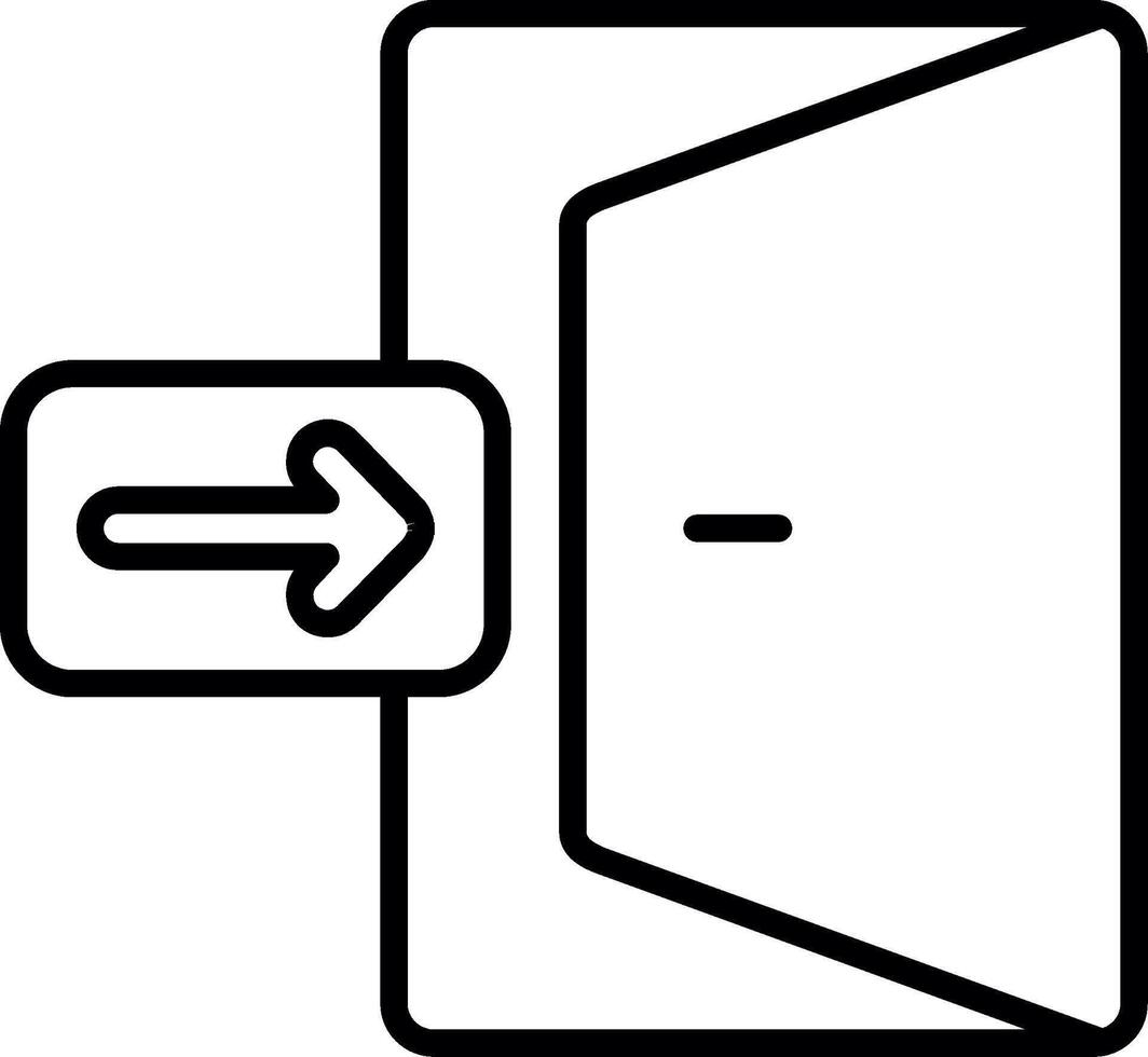 Aircraft Emergency Exit Door vector