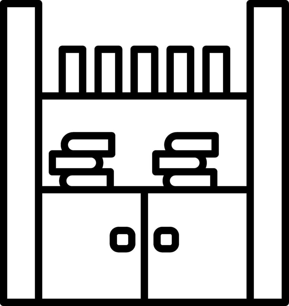 Quiet School Library vector