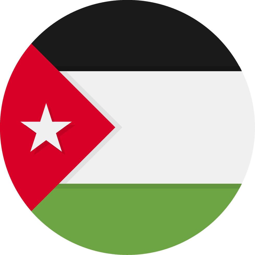 Flag of Jordan vector