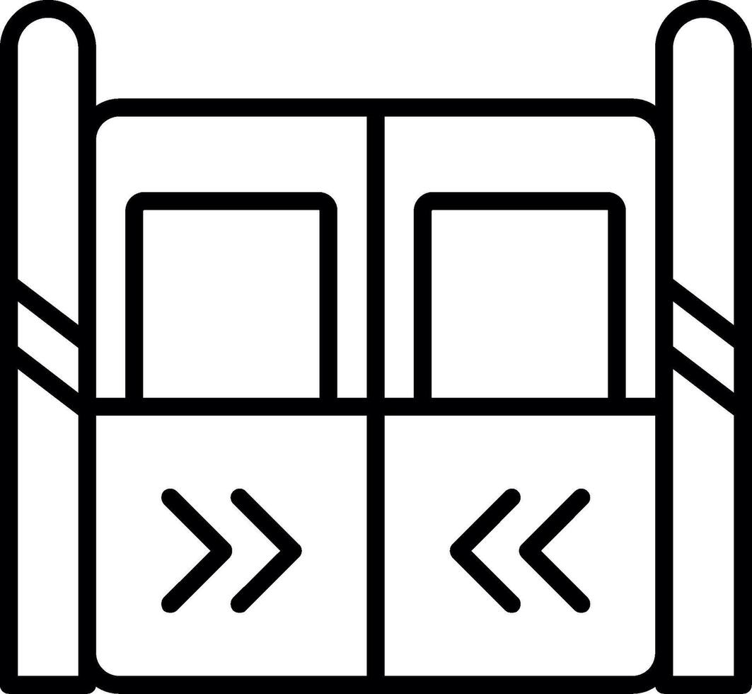 Automatic Sliding Train Doors vector