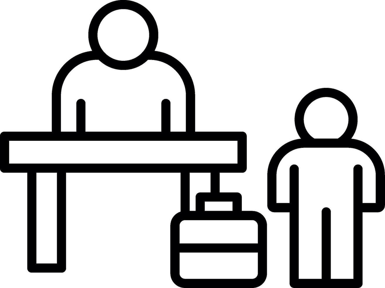 Connected Airport Transit Hotel vector