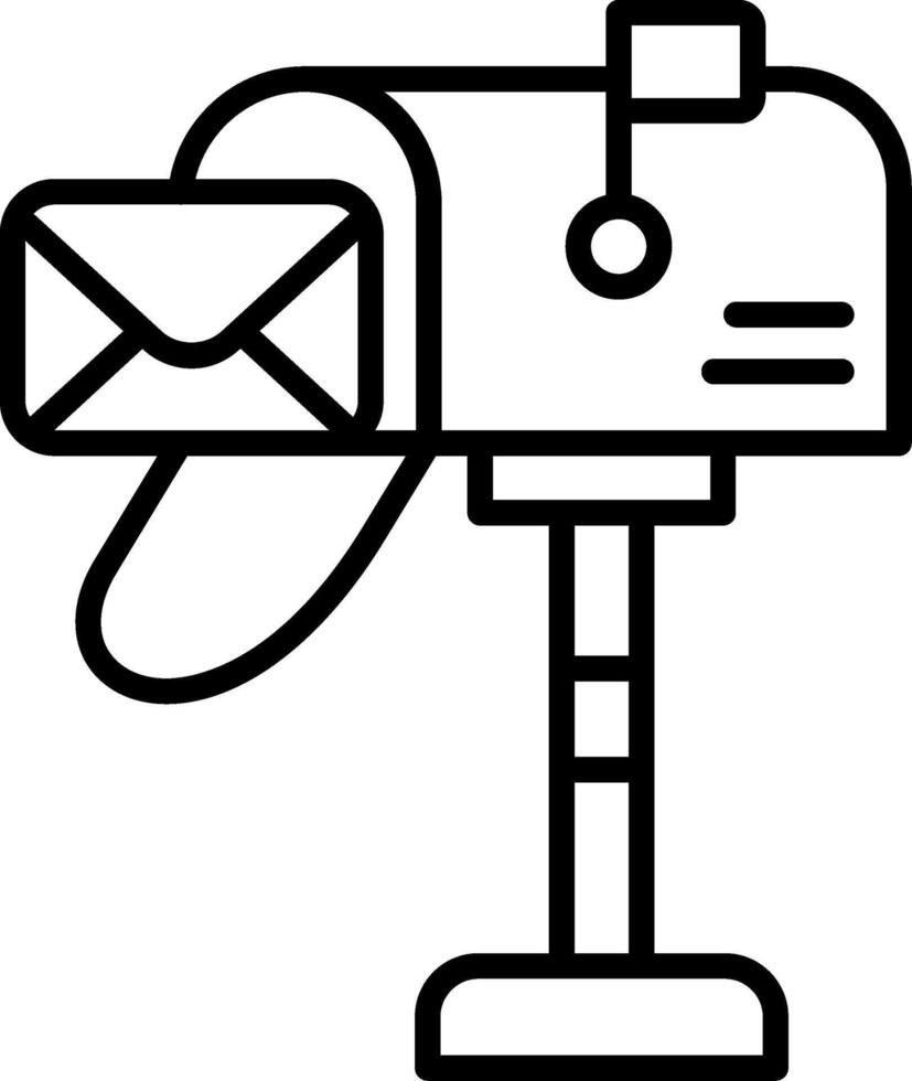 Wall Mounted Mailbox Slot vector