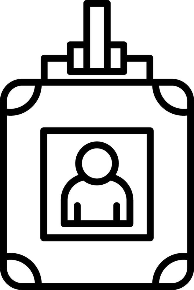 Temporary Visitor Badge vector