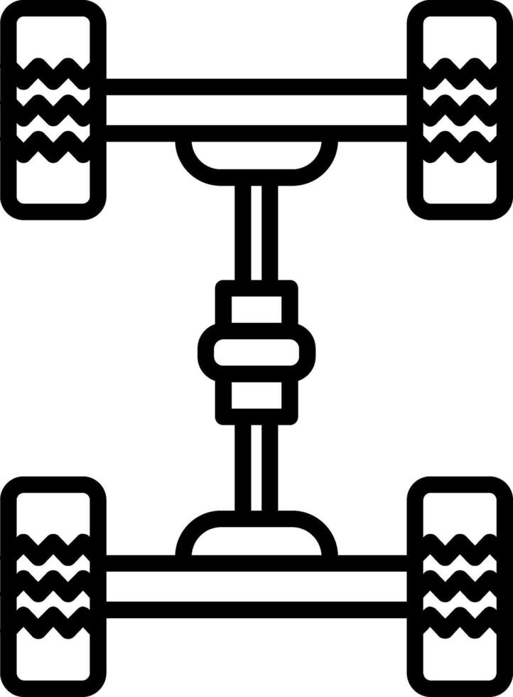 Rear Wheel Axle vector