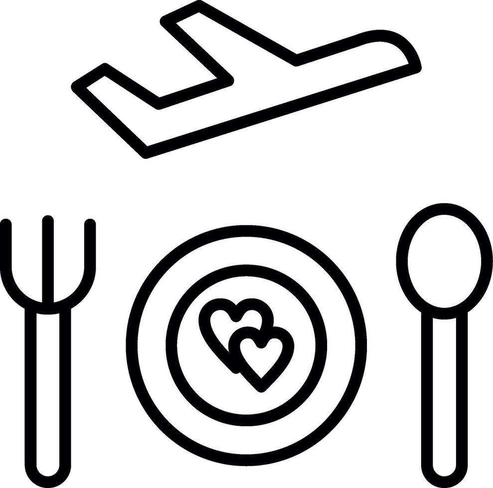 Full Service Airport Restaurant vector