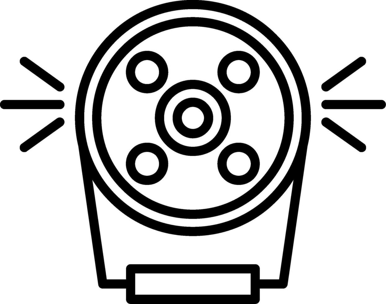 Yellow Fog Light Bulb vector