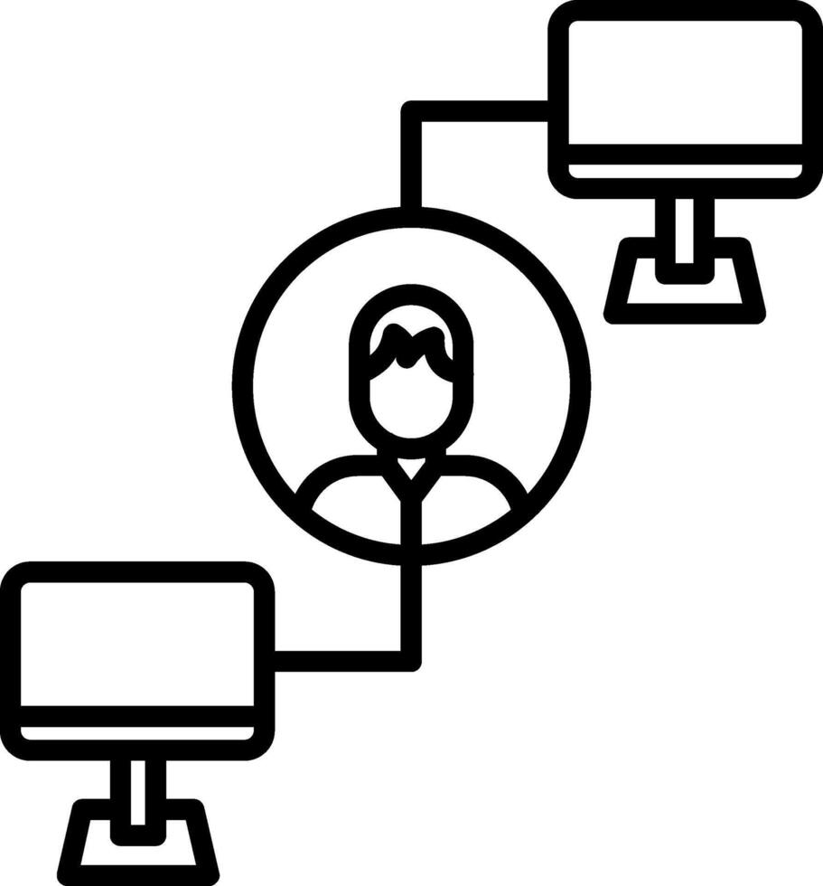 Real Time Online Collaboration vector