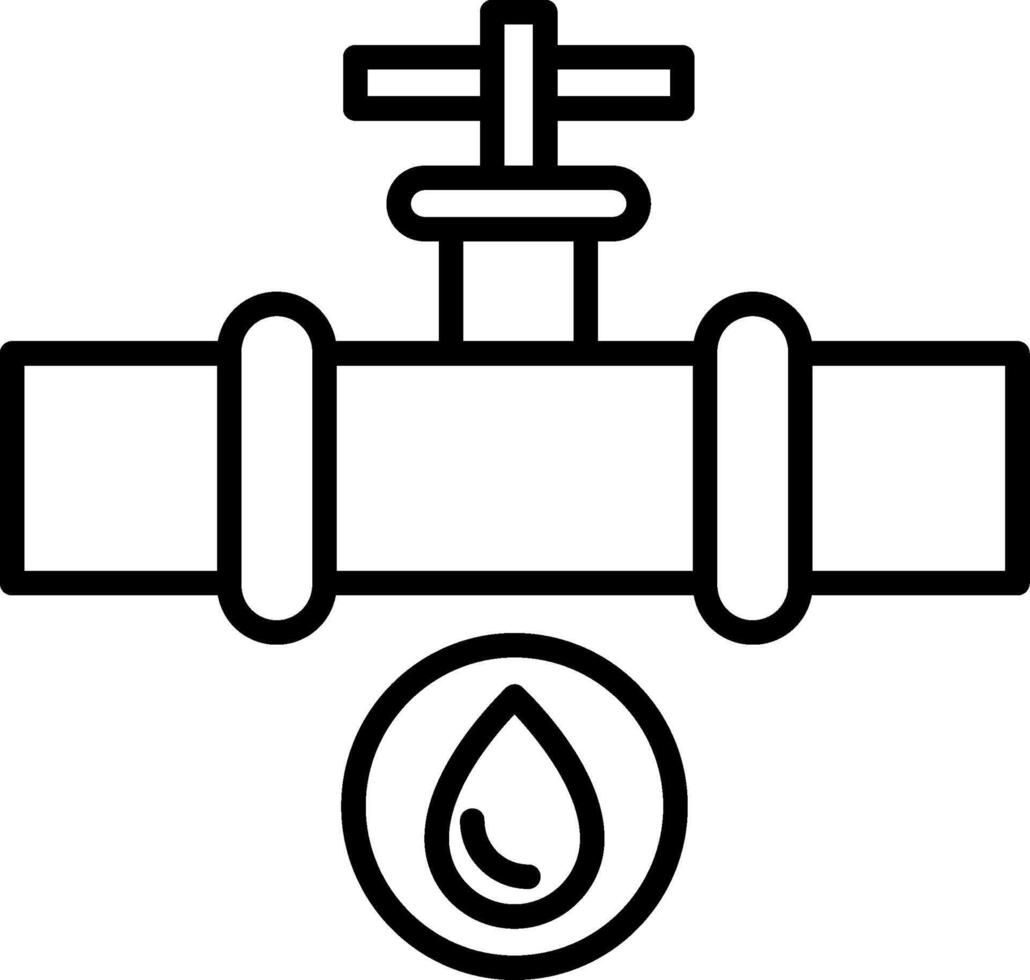 PVC Plumbing Pipe Segment vector