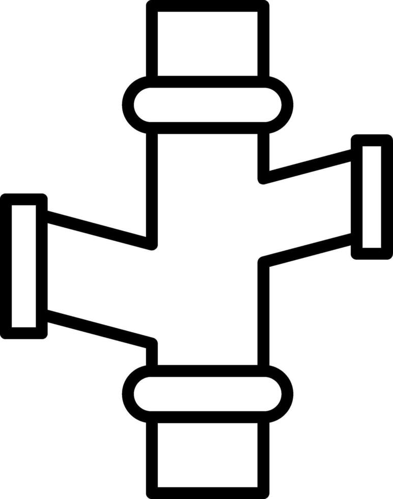 Elbow T Joint Fitting vector
