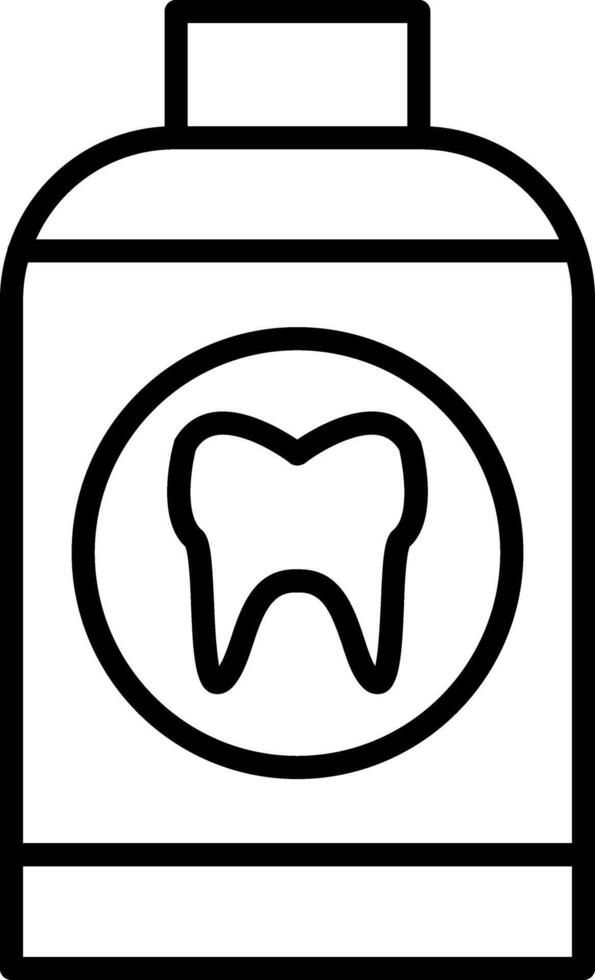 Whitening Enamel Mouth Rinse vector