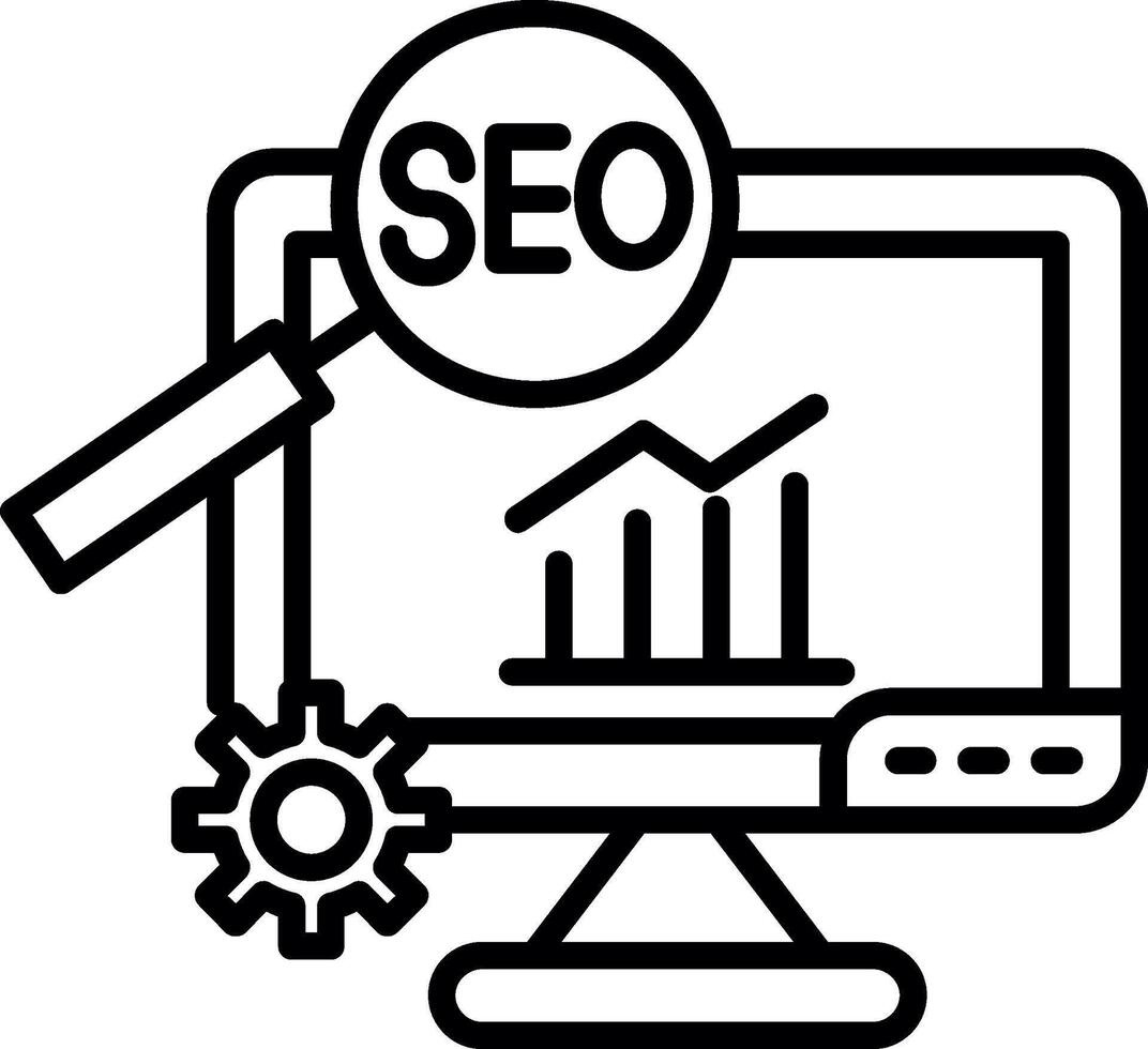 Optimized Website SEO Strategy vector