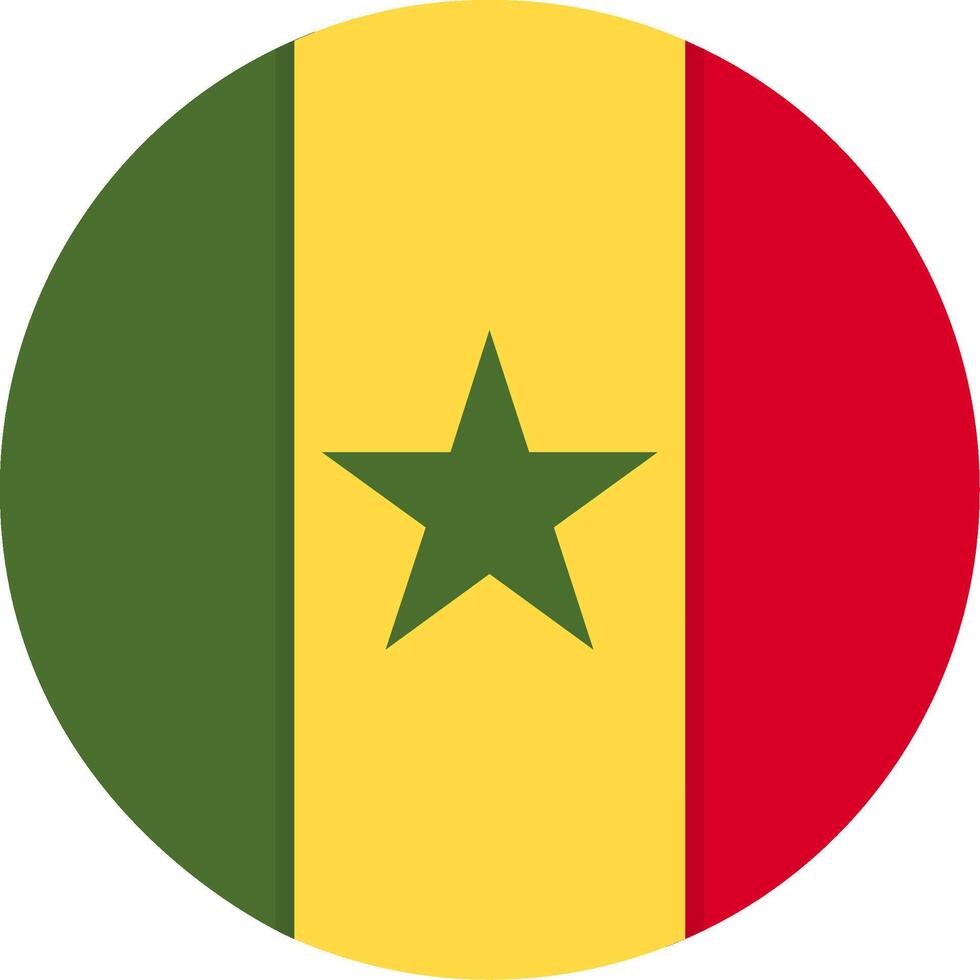 Flag of Senegal vector
