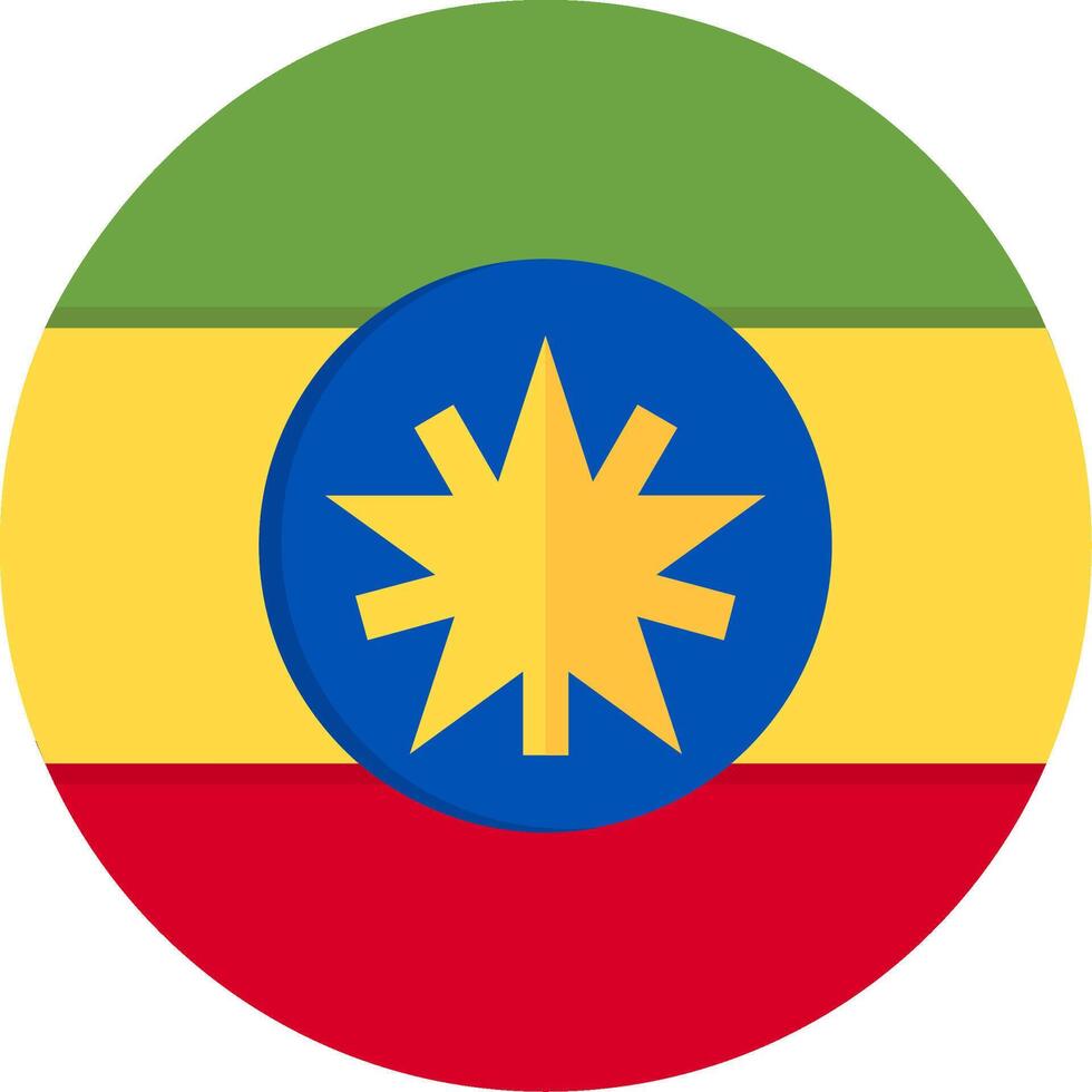 Flag of Ethiopia vector