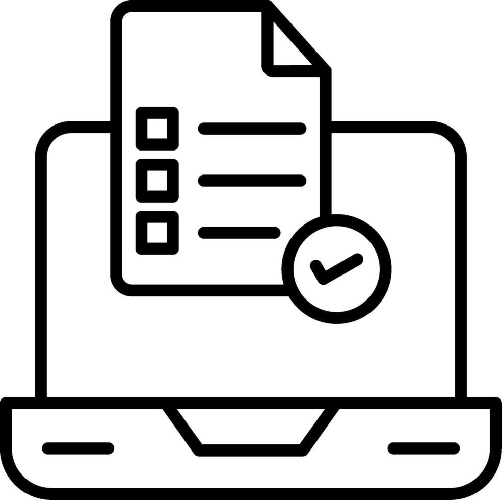 HTML Form Validation Icon vector