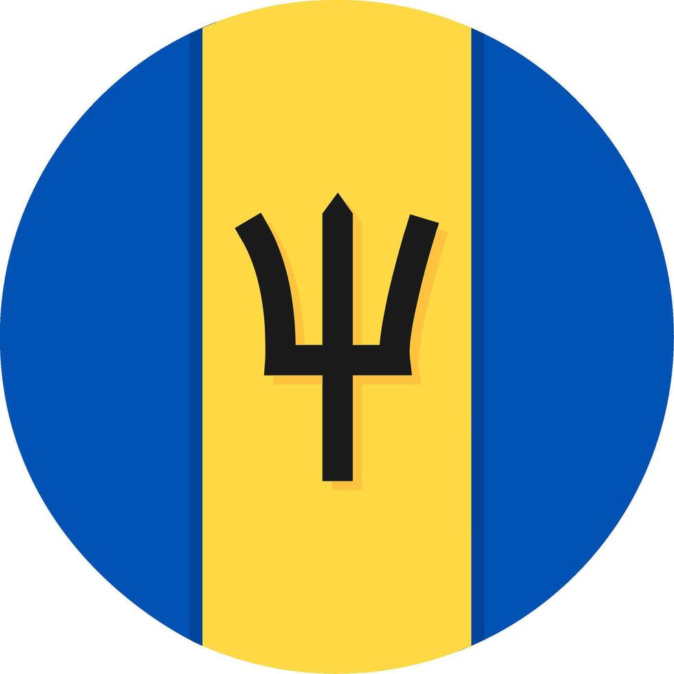 Flag of Barbados vector