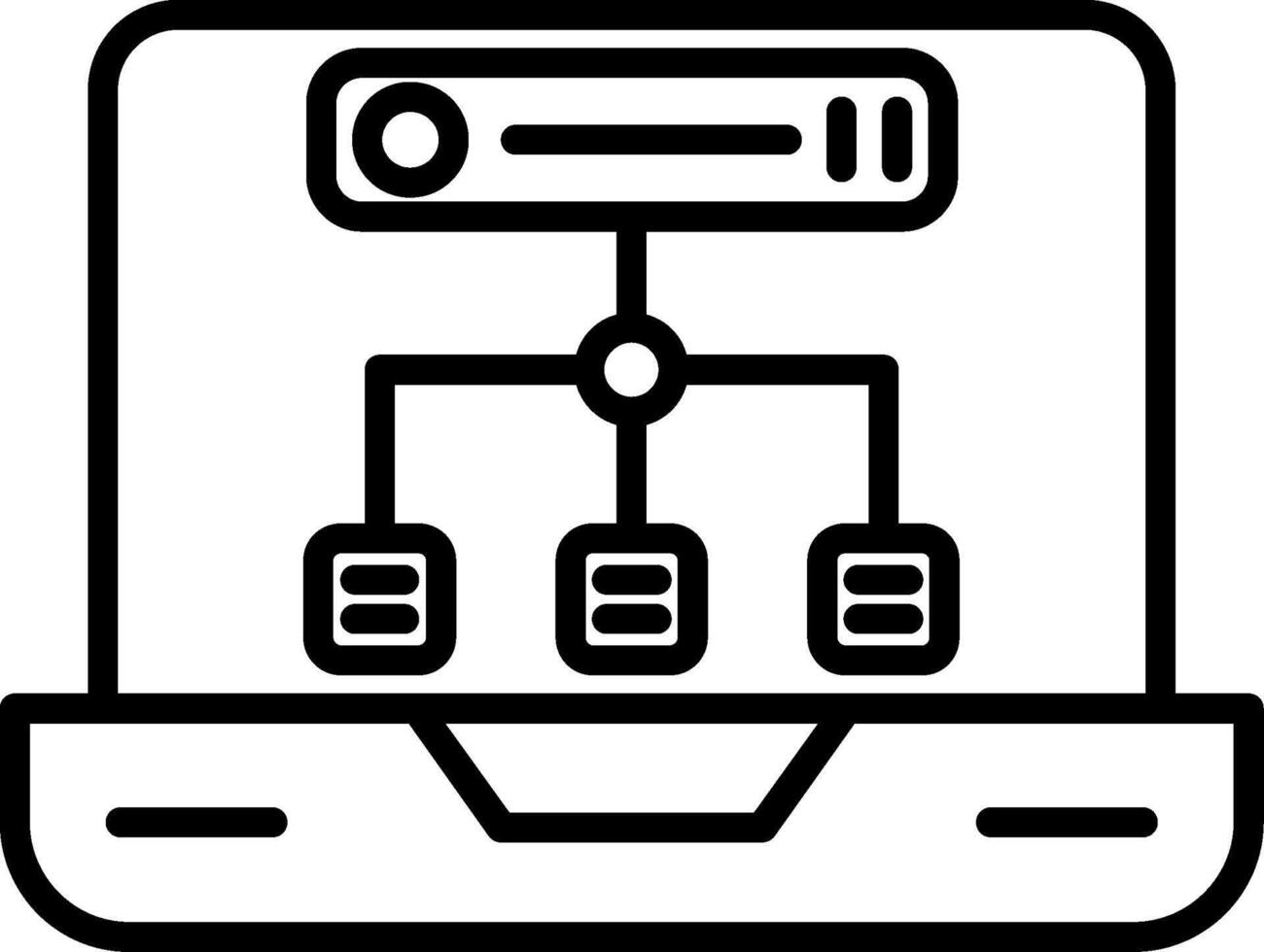 Load Balancer Distribution Icon vector