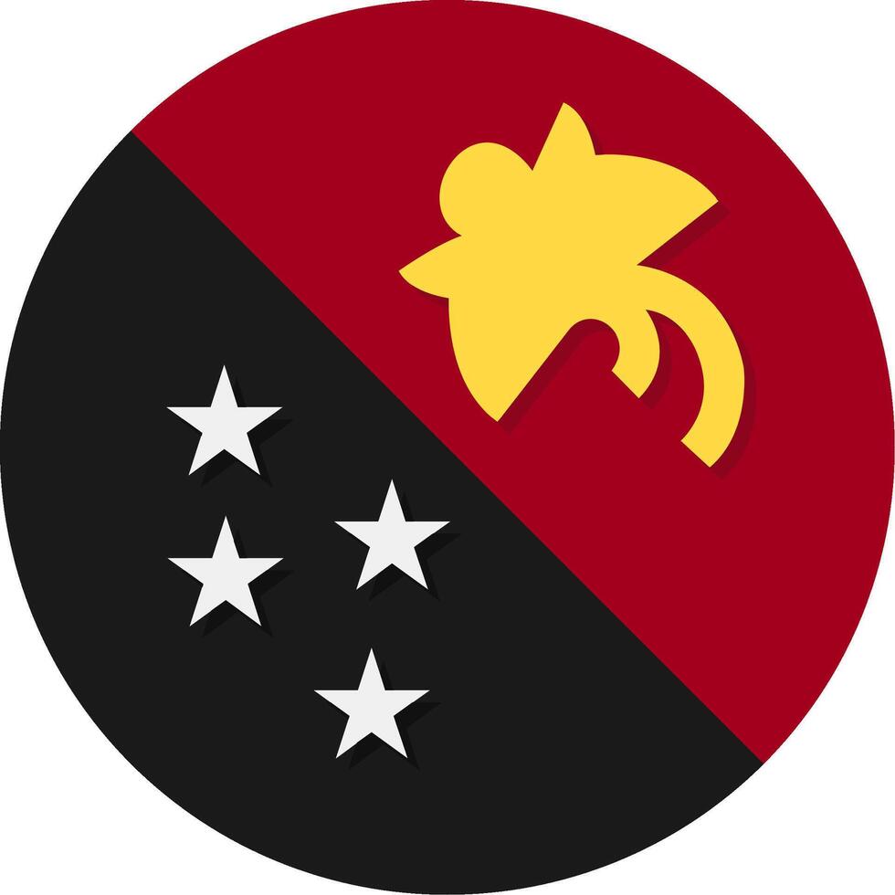 Flag of Papua New Guinea vector