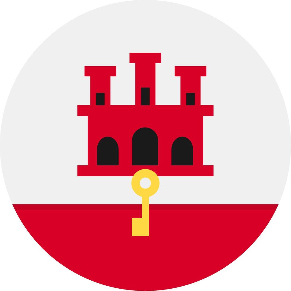 Flag of Gibraltar vector