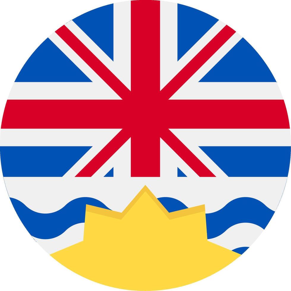Flag of British Columbia vector