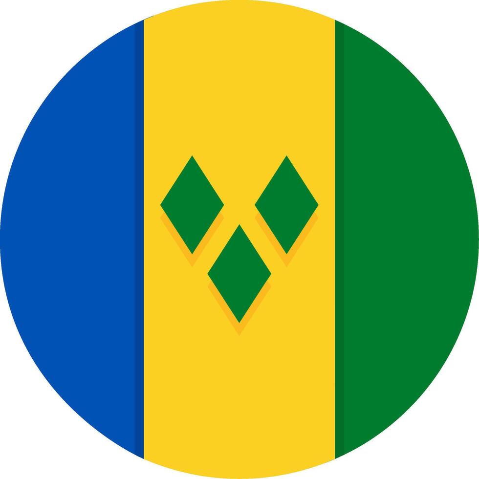 Flag of Saint Vincent and the Grenadines vector