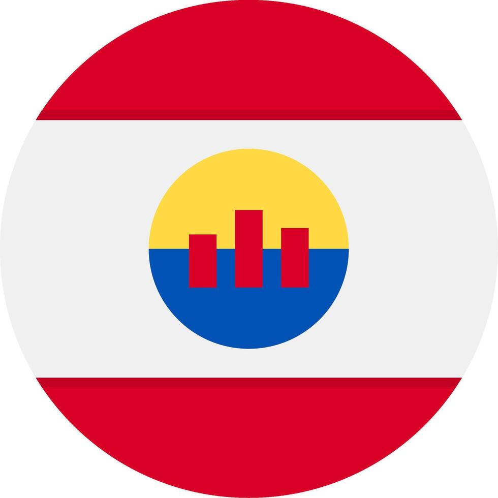 Flag of French Polynesia vector
