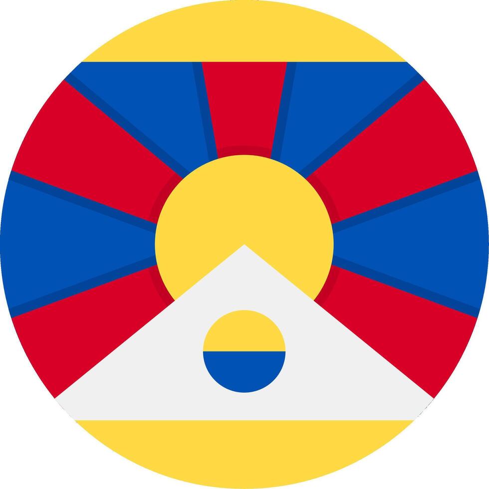 Flag of Tibet vector