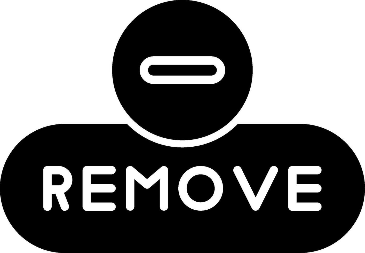 Remove Selected Button Glyph vector