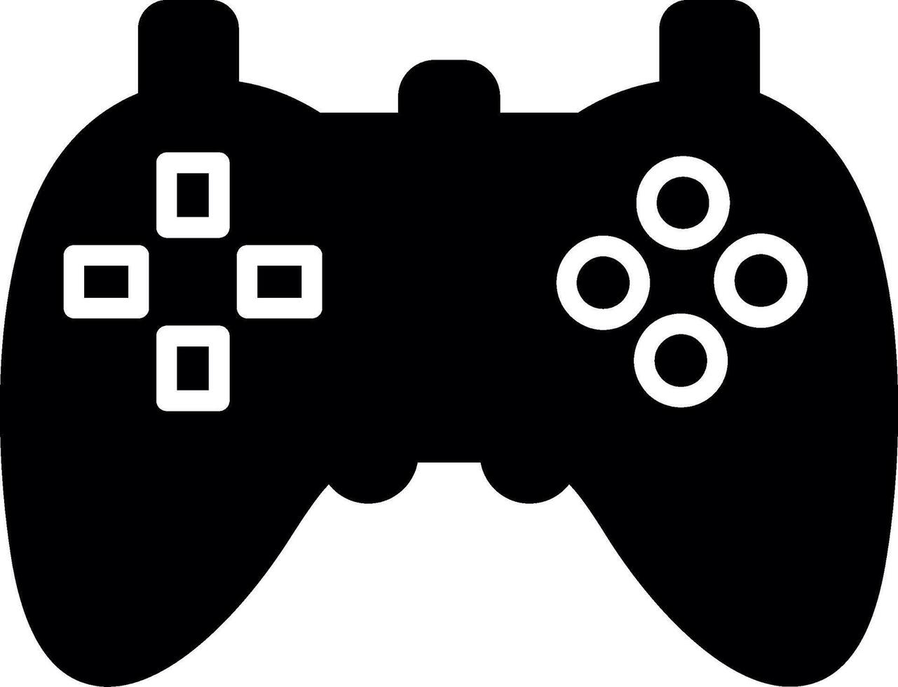 Wireless Game Controller Glyph vector