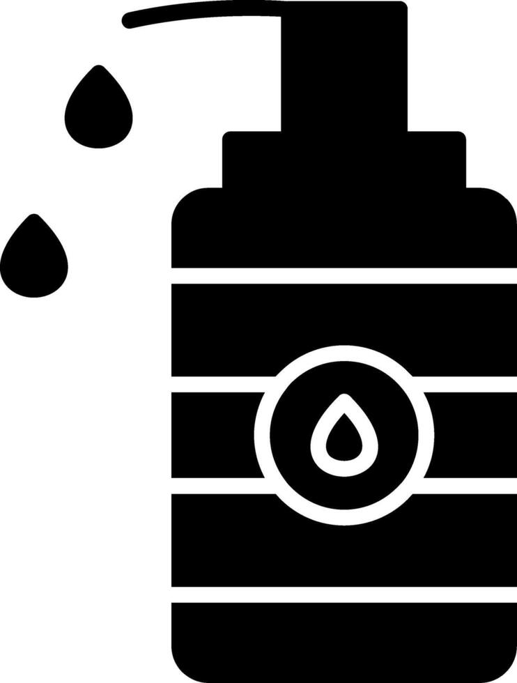 Gentle Facial Skin Cleanser Glyph vector
