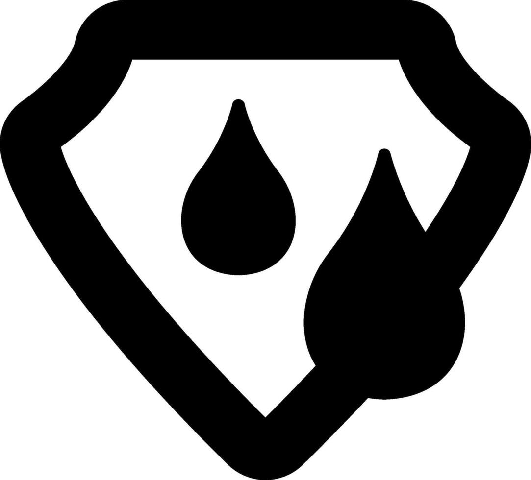 Save Fresh Water Icon Glyph vector