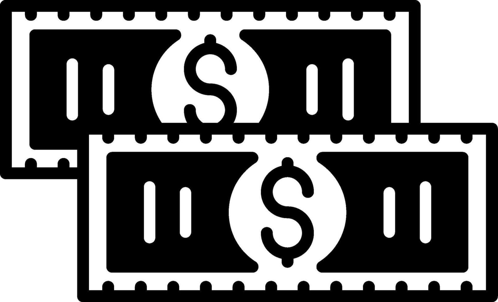 Salary and Income Icon Glyph vector