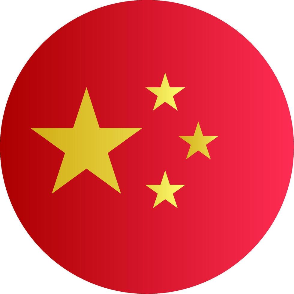 Flag of China Gradient vector