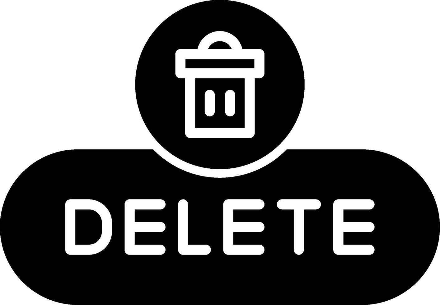 Delete Entry Button Glyph vector