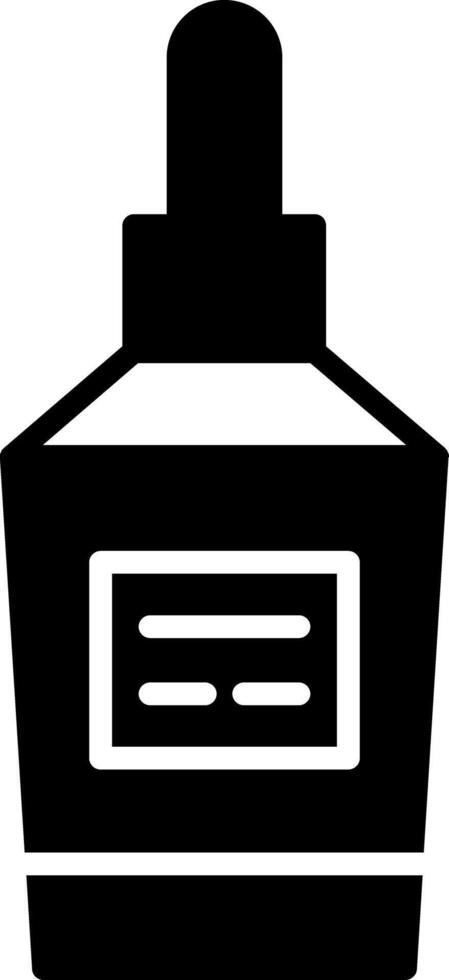 Nourishing Botanical Face Oil Glyph vector