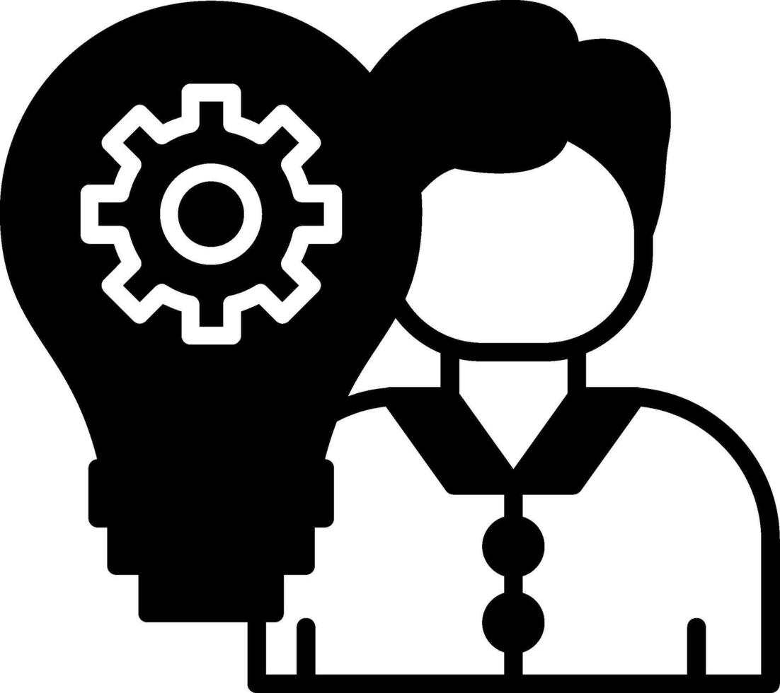Career Skillset Indicator Glyph vector