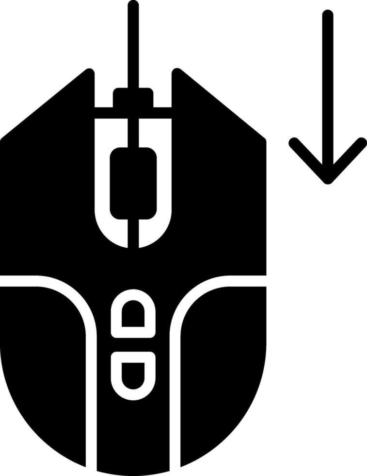 Vertical Page Scroll Glyph vector