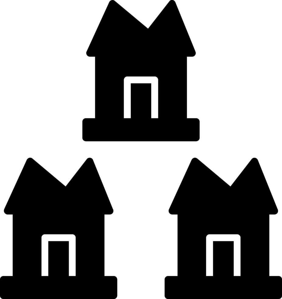Market Saturation Risk Levels Glyph vector