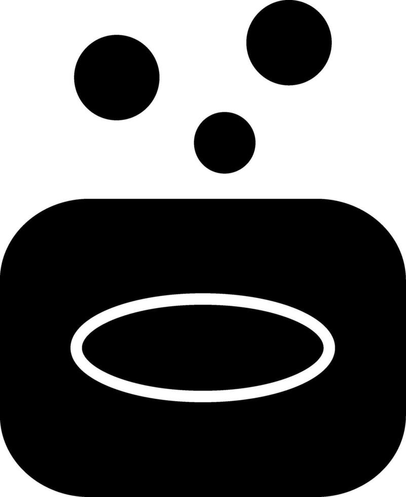 Natural Scented Bar Soap Glyph vector