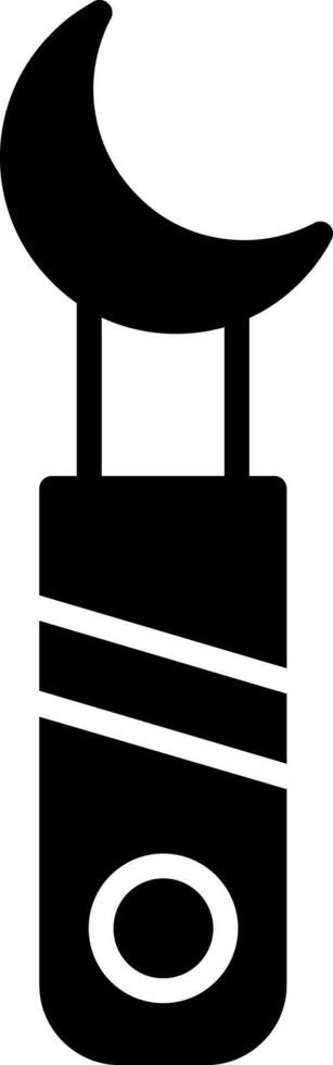 Crescent Jaw Wrench Glyph vector
