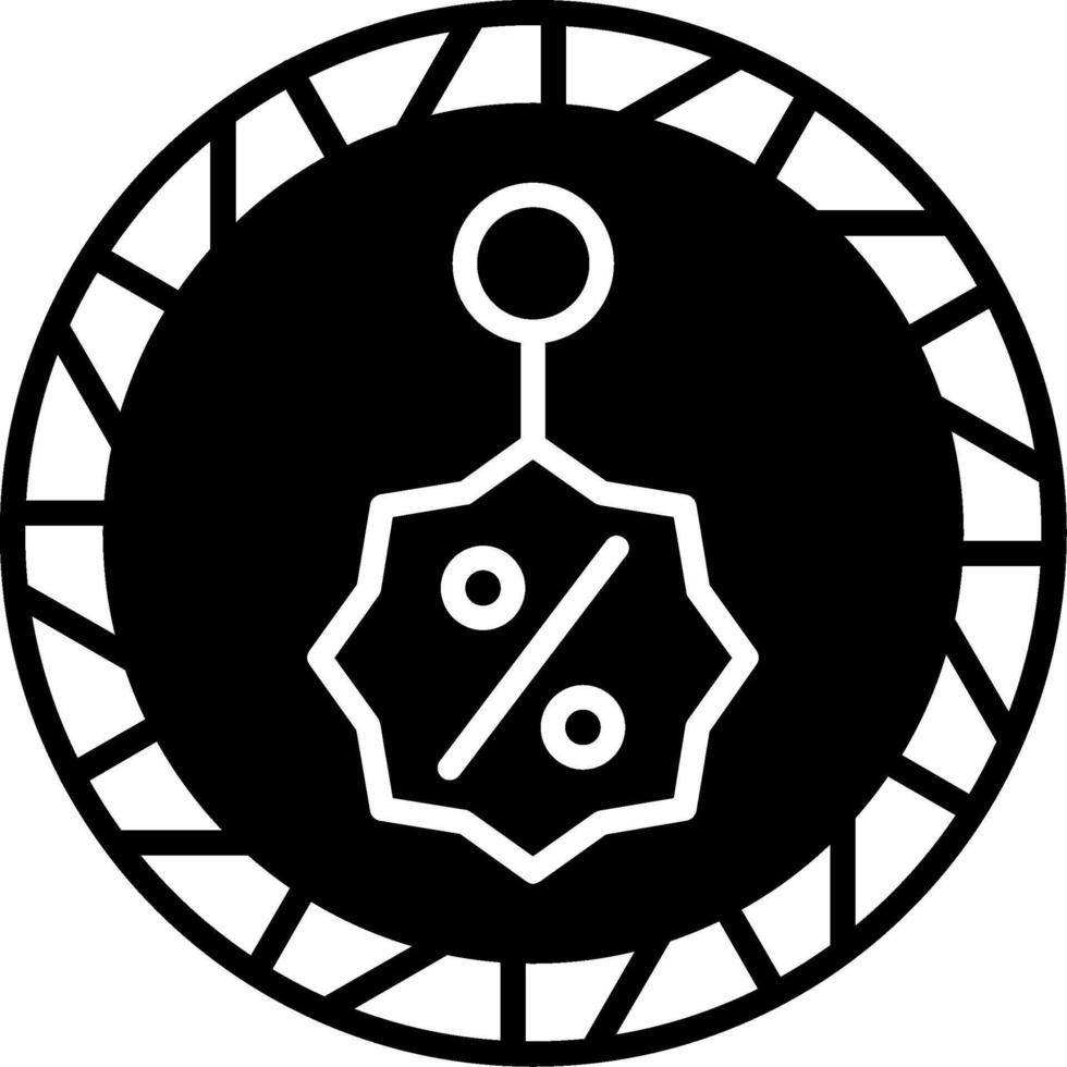 Seasonal Product Discount Offer Glyph vector