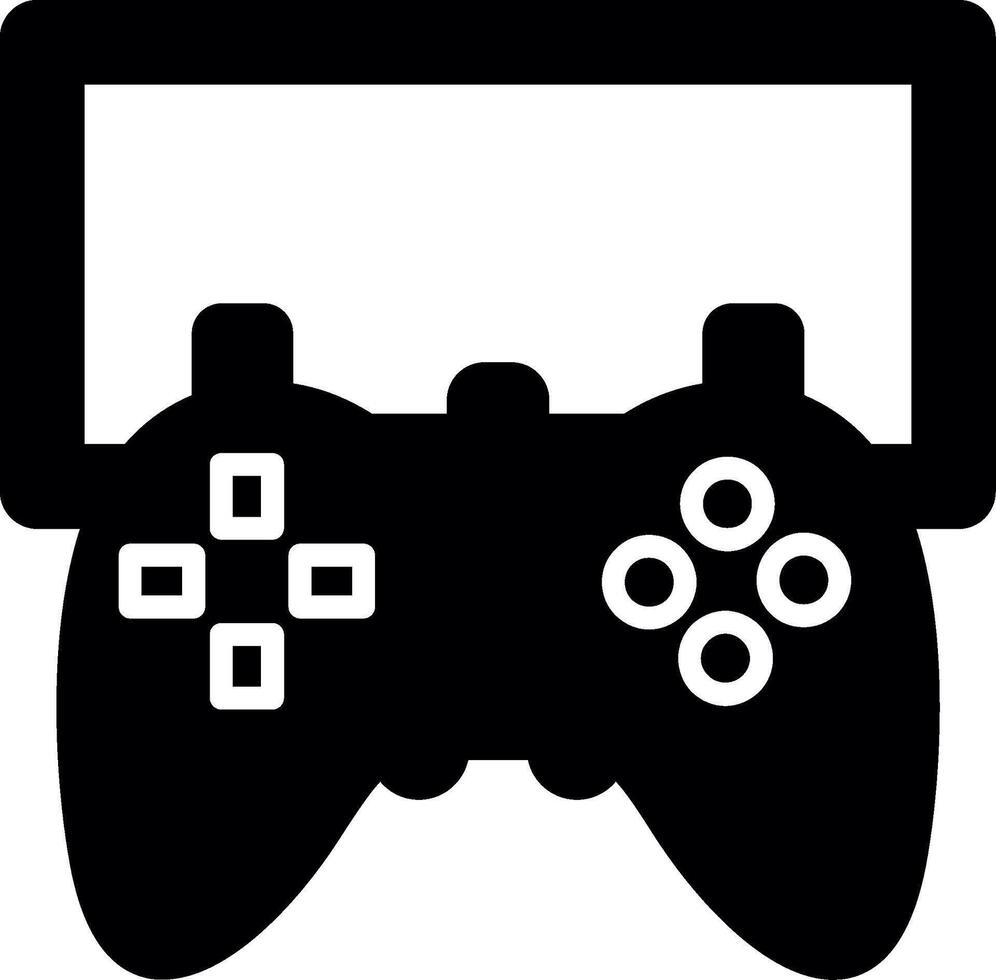 Home Gaming Console Glyph vector