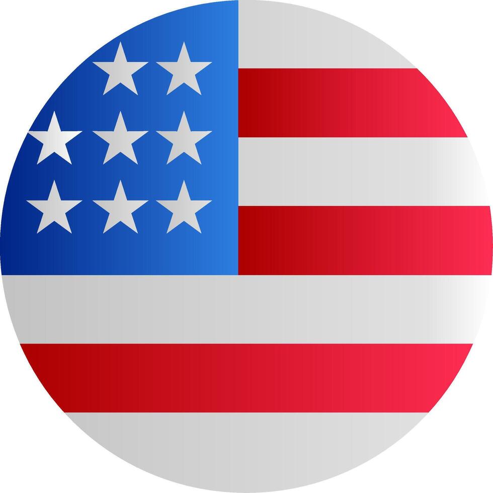 Flag of United States Gradient vector