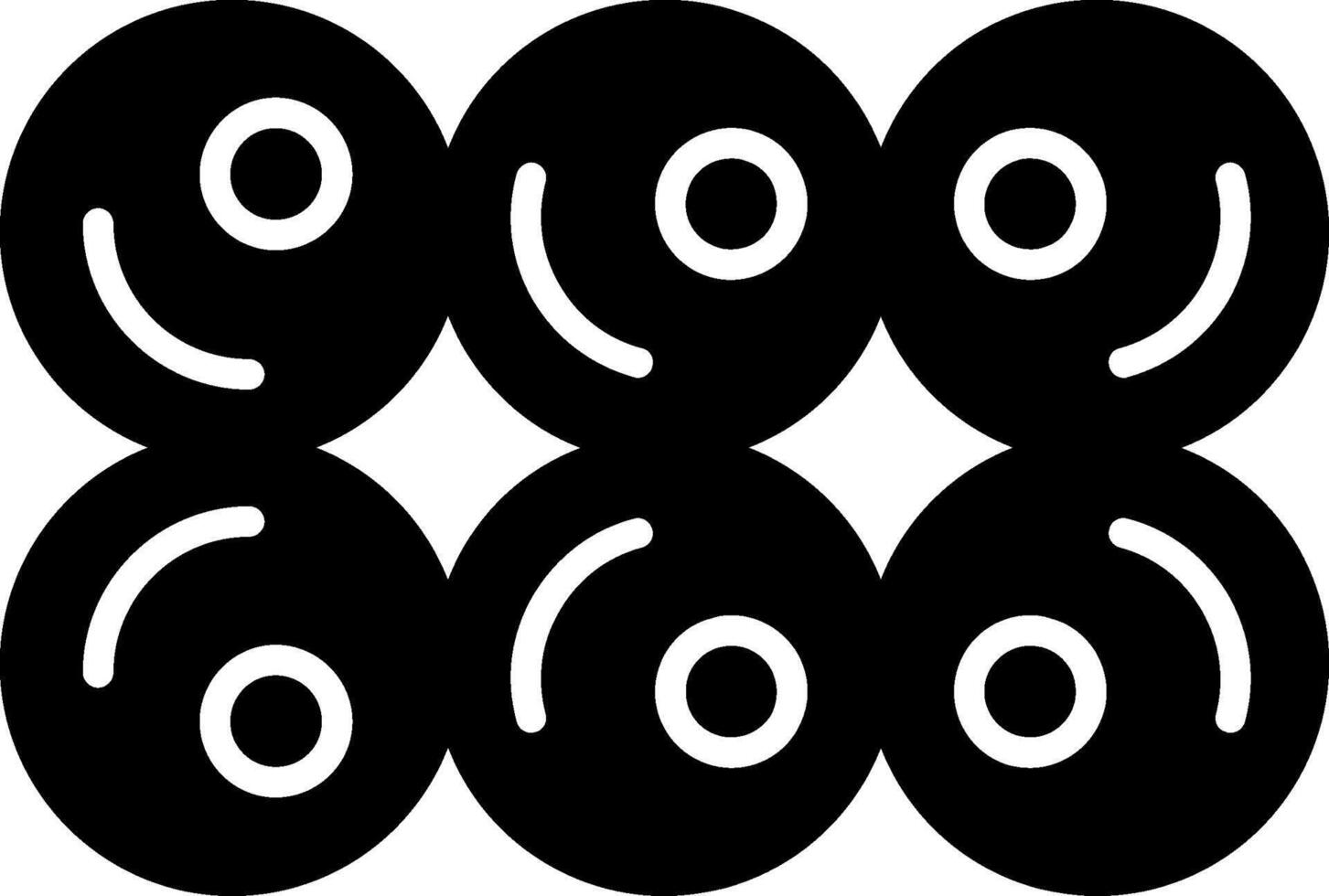 Staphylococcus aureus Culture Glyph vector