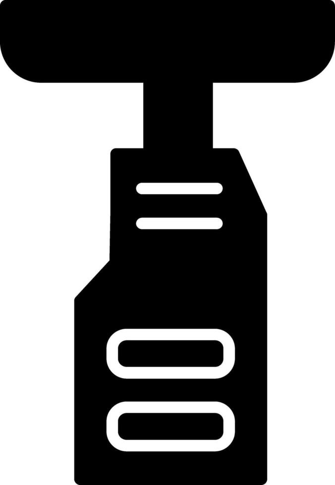 Foot Accelerator Pedal Glyph vector