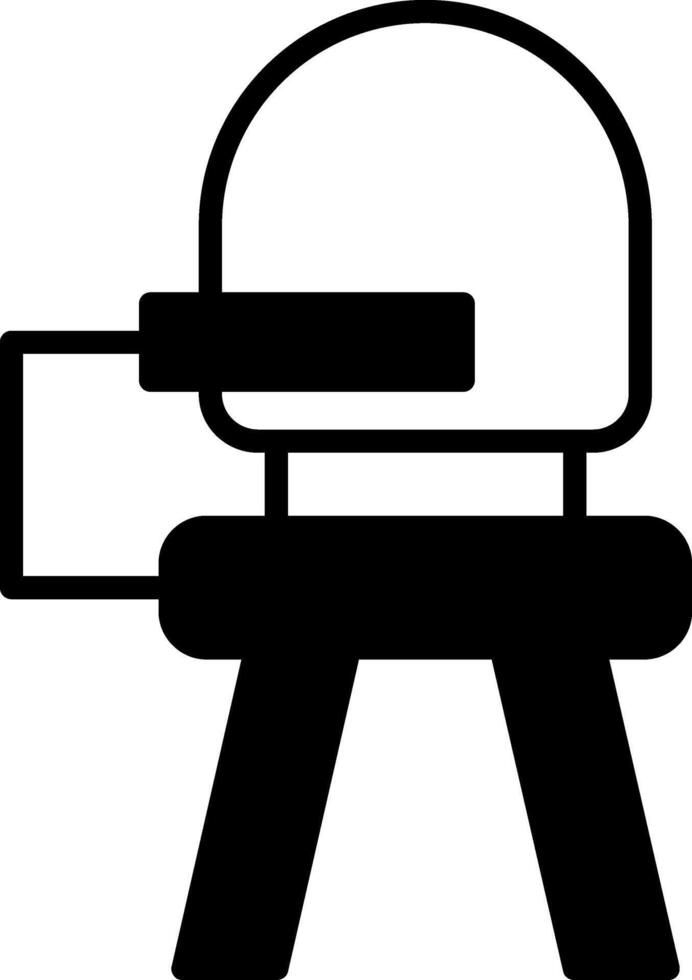 Classroom Chair Seat Glyph vector