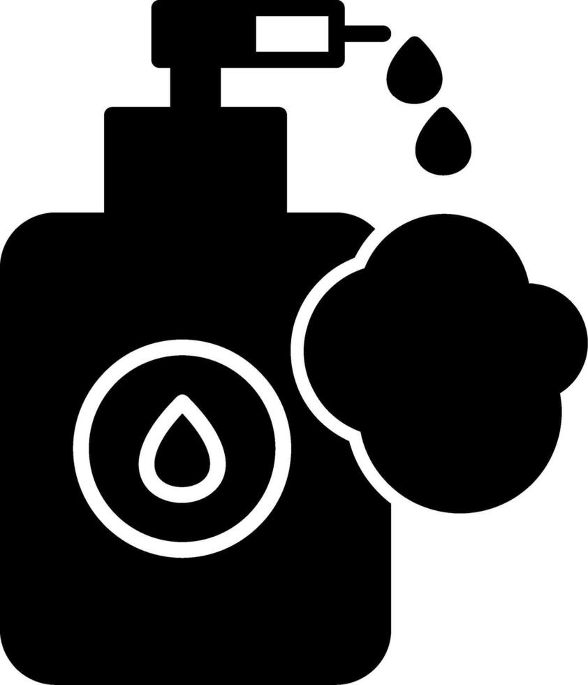 Gentle Liquid Hand Soap Glyph vector