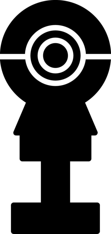 High Definition USB Webcam Glyph vector