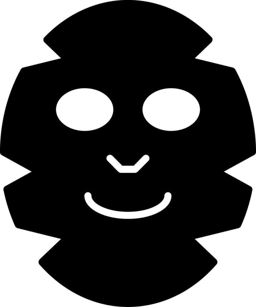 Deep Cleansing Face Mask Glyph vector