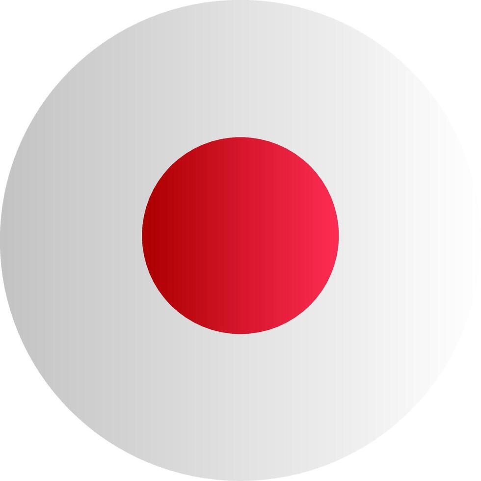 Flag of Japan Gradient vector