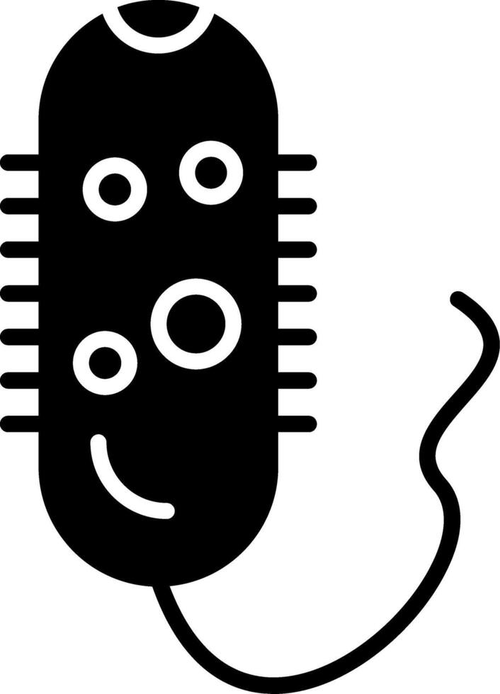 Vibrio cholerae Cholera Pathogen Glyph vector